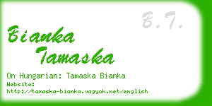 bianka tamaska business card